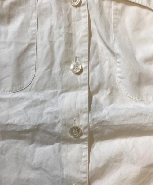 HERMES（エルメス）HERMES (エルメス) ノースリーブシャツベスト ホワイト サイズ:38の古着・服飾アイテム