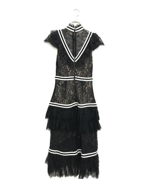 alice+olivia（アリスアンドオリビア）alice+olivia (アリスアンドオリビア) ノースリーブレースワンピース ブラック サイズ:表記なしの古着・服飾アイテム
