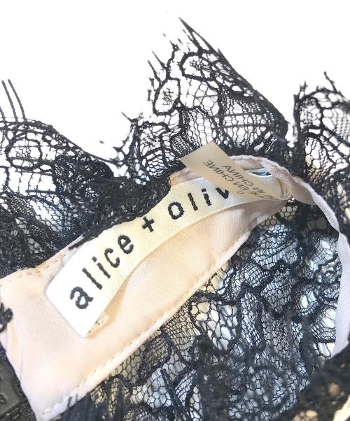 alice+olivia（アリスアンドオリビア）alice+olivia (アリスアンドオリビア) ノースリーブレースワンピース ブラック サイズ:表記なしの古着・服飾アイテム