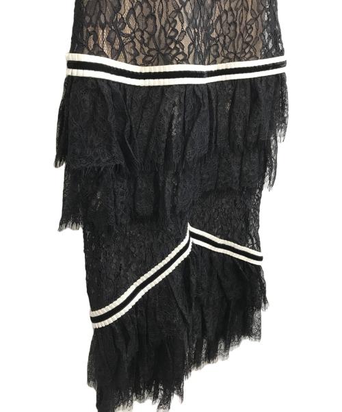 alice+olivia（アリスアンドオリビア）alice+olivia (アリスアンドオリビア) ノースリーブレースワンピース ブラック サイズ:表記なしの古着・服飾アイテム