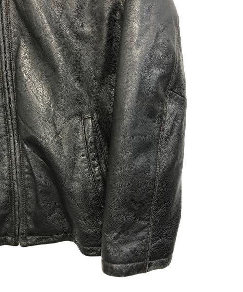 Columbia（コロンビア）Columbia (コロンビア) レザージャケット ブラック サイズ:XXLの古着・服飾アイテム