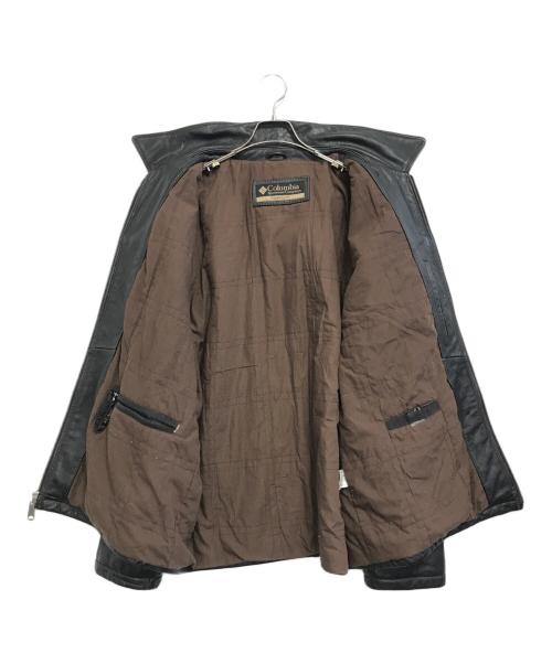 Columbia（コロンビア）Columbia (コロンビア) レザージャケット ブラック サイズ:XXLの古着・服飾アイテム