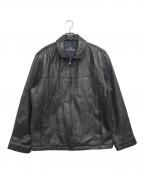 DOCKERSドッカーズ）の古着「レザージャケット」｜ブラウン