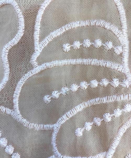 RED VALENTINO（レッドヴァレンティノ）RED VALENTINO (レッドヴァレンティノ) 花柄レースブルゾン ベージュ サイズ:42の古着・服飾アイテム