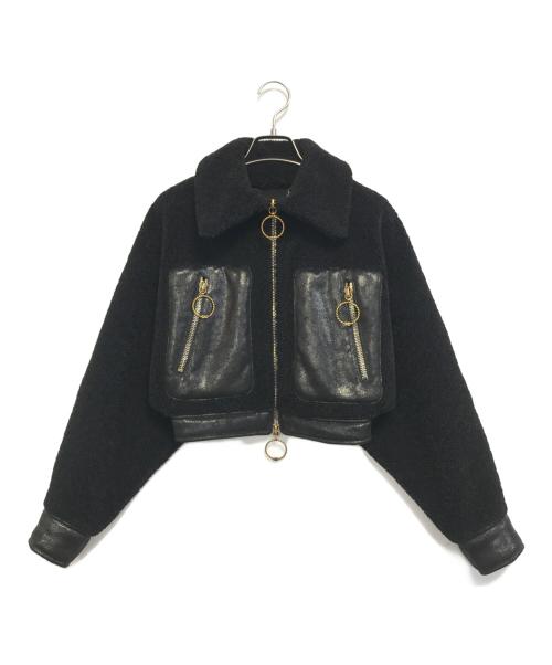 ELISABETTA FRANCHI（エリザベッタフランキ）ELISABETTA FRANCHI (エリザベッタフランキ) Giacca Jacket ブラック サイズ:38の古着・服飾アイテム
