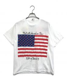 バンドTシャツ（バンドTシャツ）の古着「80s ROLLING STONES(ローリング・ストーンズ) バンドTシャツ」｜ホワイト
