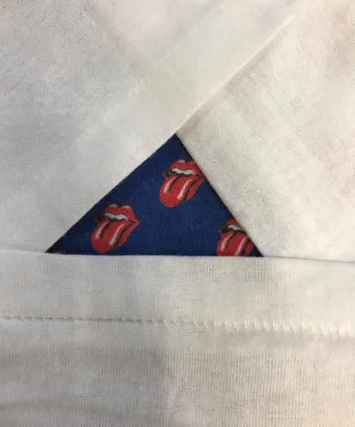 バンドTシャツ（バンドTシャツ）バンドTシャツ (バンドTシャツ) 80s ROLLING STONES(ローリング・ストーンズ) バンドTシャツ ホワイト サイズ:Ｌの古着・服飾アイテム