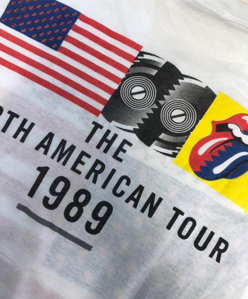 バンドTシャツ（バンドTシャツ）バンドTシャツ (バンドTシャツ) 80s ROLLING STONES(ローリング・ストーンズ) バンドTシャツ ホワイト サイズ:Ｌの古着・服飾アイテム