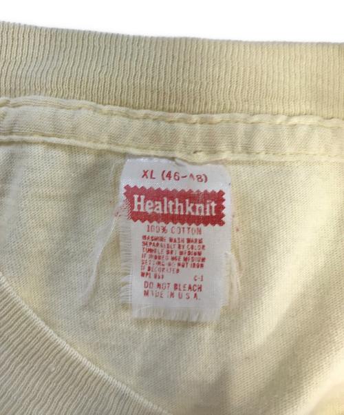 Healthknit（ヘルスニット）Healthknit (ヘルスニット) Tシャツ イエロー サイズ:XLの古着・服飾アイテム