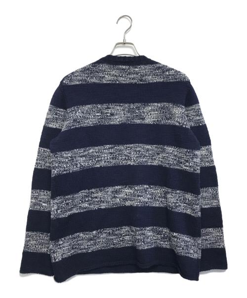 UNDERCOVER（アンダーカバー）UNDERCOVER (アンダーカバ) ボーダーニット ネイビー サイズ:3の古着・服飾アイテム