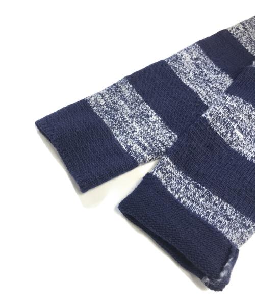 UNDERCOVER（アンダーカバー）UNDERCOVER (アンダーカバ) ボーダーニット ネイビー サイズ:3の古着・服飾アイテム