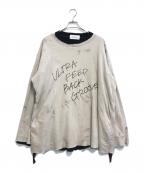 Azumaアズマ）の古着「レイヤードロングカットソー」｜アイボリー