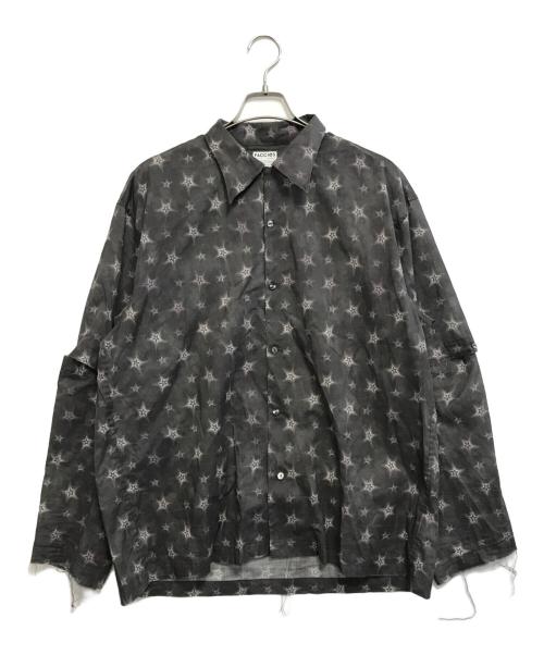 FACCIES（ファッチーズ）FACCIES (ファッチーズ) Star textile Detachable sleeves SH グレー サイズ:2の古着・服飾アイテム
