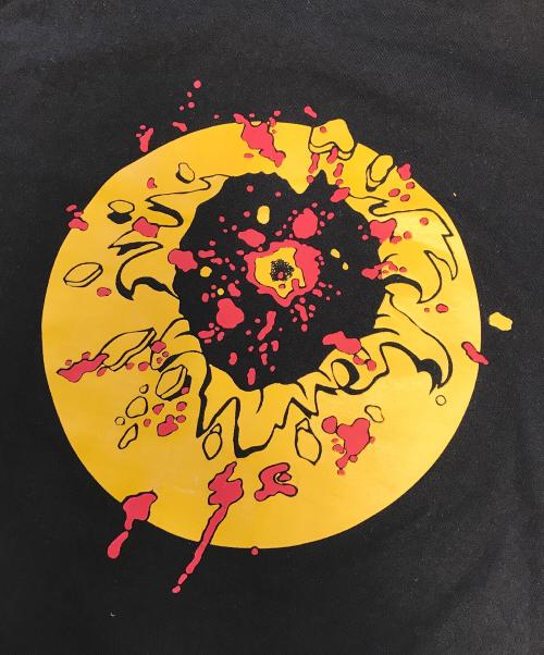Hanes（ヘインズ）Hanes (ヘインズ) プリントTシャツ ブラック サイズ:Mの古着・服飾アイテム