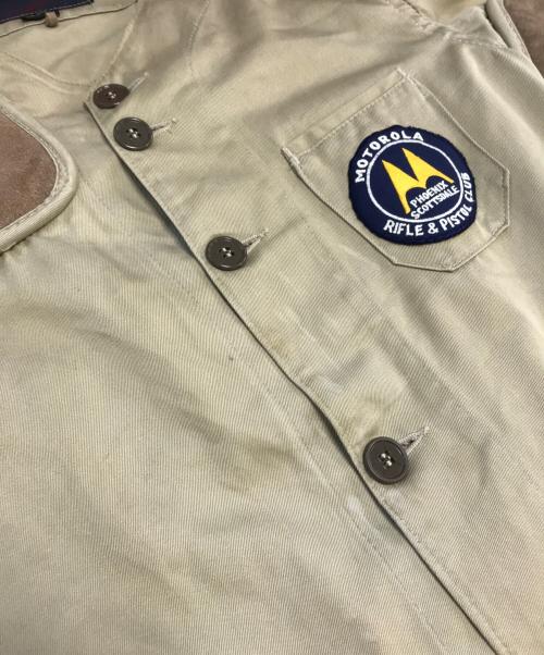 10-X（テン）10-X (テン) パッチ付き シューティングジャケット ベージュ サイズ:表記なしの古着・服飾アイテム