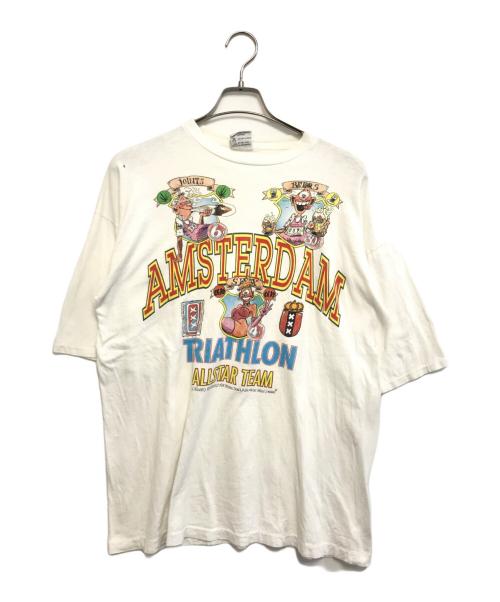 FOX TEES AMSTERDAM（フォックス・ティーズ・アムステルダム）FOX TEES AMSTERDAM (フォックス・ティーズ・アムステルダム) ジョークプリントＴシャツ ホワイト サイズ:表記なしの古着・服飾アイテム