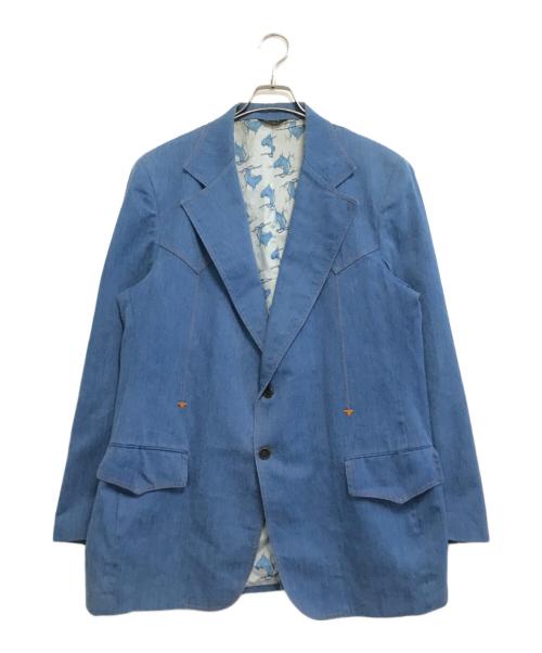 H BAR C（エイチバーシー）H BAR C (エイチバーシー) ヨーク切替テーラードジャケット インディゴ サイズ:表記なしの古着・服飾アイテム