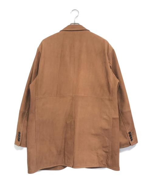 CCU（シーシーユー）CCU (シーシーユー) ヌバックレザーテーラードジャケット キャメル サイズ:2の古着・服飾アイテム