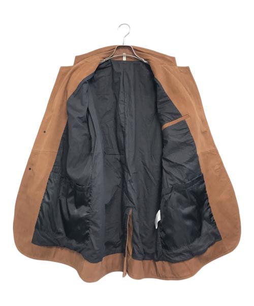 CCU（シーシーユー）CCU (シーシーユー) ヌバックレザーテーラードジャケット キャメル サイズ:2の古着・服飾アイテム