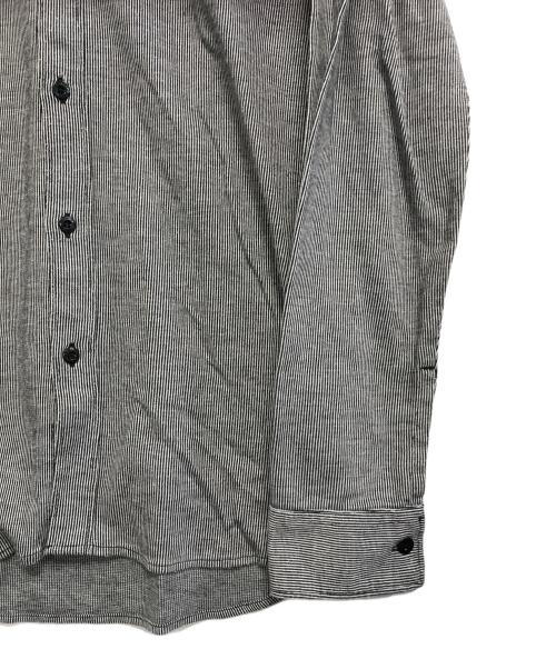 STONE ISLAND（ストーンアイランド）STONE ISLAND (ストーンアイランド) グラデーションL/Sポロシャツ ブラック サイズ:Mの古着・服飾アイテム