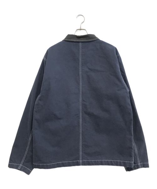 stussy（ステューシー）stussy (ステューシー) Brushed Moleskin Chore Jacket ネイビー サイズ:Lの古着・服飾アイテム