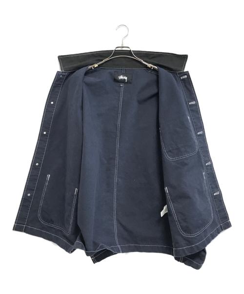 stussy（ステューシー）stussy (ステューシー) Brushed Moleskin Chore Jacket ネイビー サイズ:Lの古着・服飾アイテム