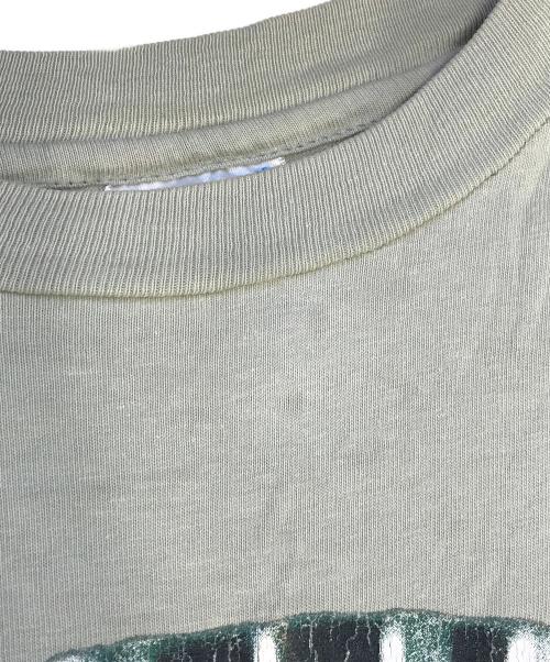 バンドTシャツ（バンドTシャツ）バンドTシャツ (バンドTシャツ) 90s NINE INCH NAILS(ナインインチネイルズ) バンドバンドTシャツ カーキ サイズ:XLの古着・服飾アイテム