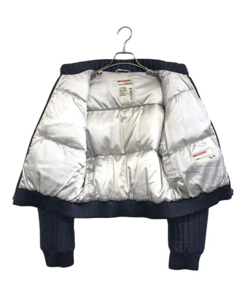 PRADA（プラダ）PRADA (プラダ) ブルゾン ネイビー サイズ:44の古着・服飾アイテム