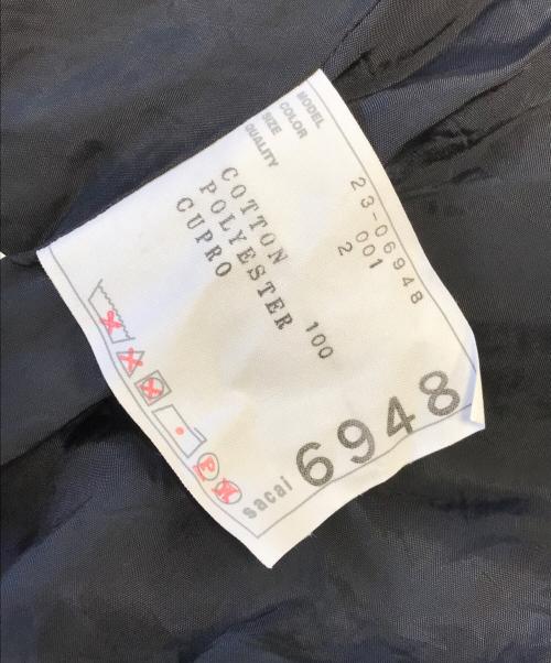 sacai（サカイ）sacai (サカイ) Polka Dot Cotton Jersey x Satin Dress ブラック サイズ:2の古着・服飾アイテム