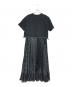 sacai (サカイ) Polka Dot Cotton Jersey x Satin Dress ブラック サイズ:2：27000円