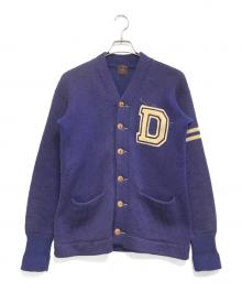 Champion（チャンピオン）の古着「レタードカーディガン」｜パープル