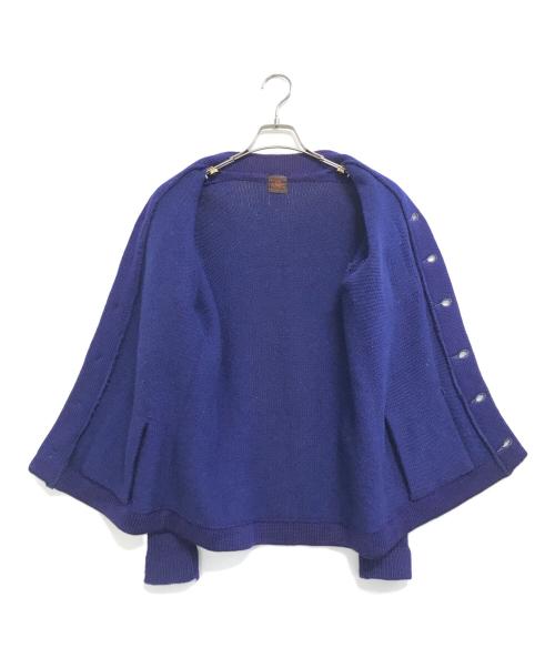 Champion（チャンピオン）Champion (チャンピオン) レタードカーディガン パープル サイズ:表記なしの古着・服飾アイテム