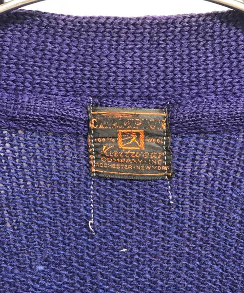 Champion（チャンピオン）Champion (チャンピオン) レタードカーディガン パープル サイズ:表記なしの古着・服飾アイテム