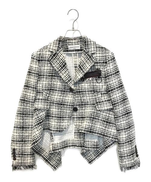 SONIA RYKIEL（ソニア リキエル）SONIA RYKIEL (ソニア リキエル) ツイードテーラードジャケット　19121104 アイボリー サイズ:36の古着・服飾アイテム