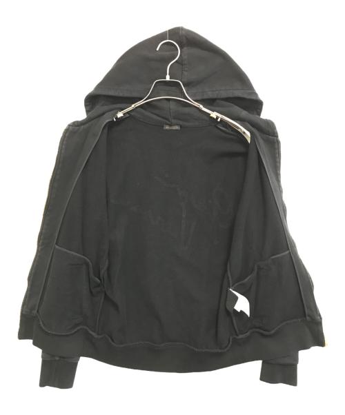 VERSACE（ヴェルサーチェ）VERSACE (ヴェルサーチェ) 背面スタッズジップパーカー ブラック サイズ:40の古着・服飾アイテム