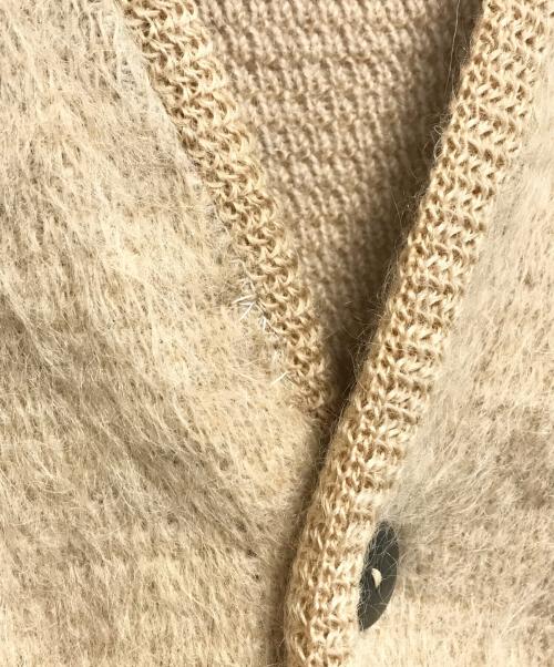 pennleigh（ペンリー）pennleigh (ペンリー) モヘアカーディガン ベージュ サイズ:Lの古着・服飾アイテム