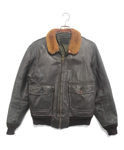 VINTAGE MILITARY（ヴィンテージ ミリタリー）VINTAGE MILITARY (ヴィンテージ ミリタリー) Ｇ-1フライトジャケット ブラウン サイズ:40の古着・服飾アイテム