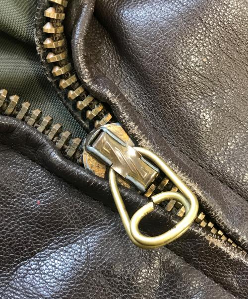 VINTAGE MILITARY（ヴィンテージ ミリタリー）VINTAGE MILITARY (ヴィンテージ ミリタリー) Ｇ-1フライトジャケット ブラウン サイズ:40の古着・服飾アイテム