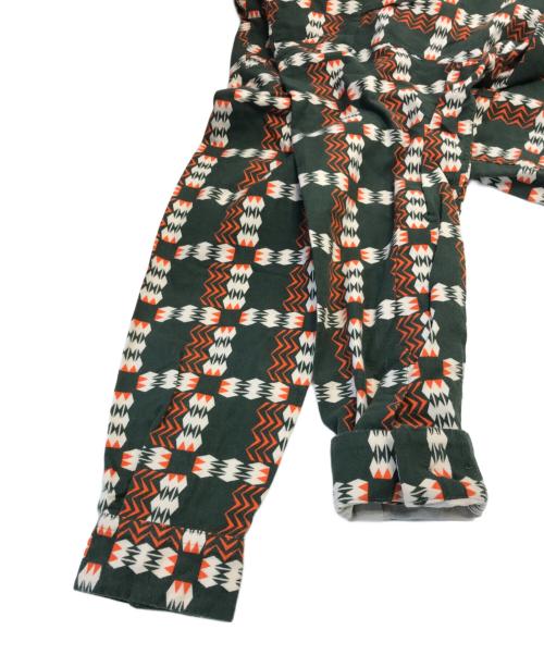 BUTCHER PRODUCTS（ブッチャープロダクツ）BUTCHER PRODUCTS (ブッチャープロダクツ) 総柄オープンカラーシャツ ブラウン サイズ:14 1/2の古着・服飾アイテム