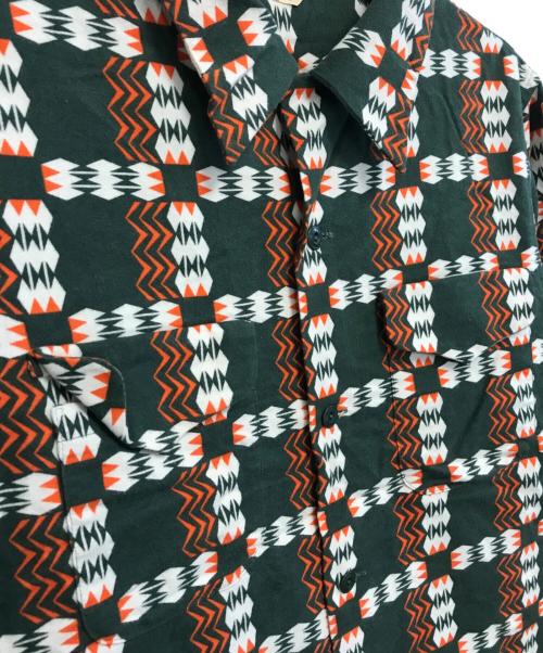 BUTCHER PRODUCTS（ブッチャープロダクツ）BUTCHER PRODUCTS (ブッチャープロダクツ) 総柄オープンカラーシャツ ブラウン サイズ:14 1/2の古着・服飾アイテム