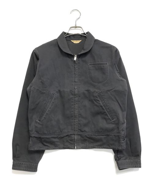 BUTCHER PRODUCTS（ブッチャープロダクツ）BUTCHER PRODUCTS (ブッチャープロダクツ) 丸襟スポーツジャケット ブラック サイズ:36の古着・服飾アイテム