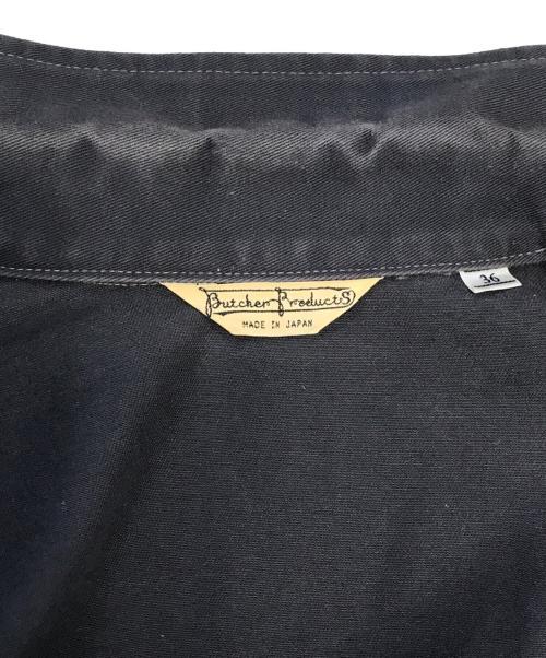 BUTCHER PRODUCTS（ブッチャープロダクツ）BUTCHER PRODUCTS (ブッチャープロダクツ) 丸襟スポーツジャケット ブラック サイズ:36の古着・服飾アイテム