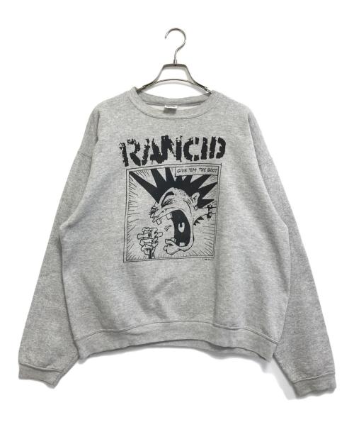 RANCID（RANCID）RANCID (RANCID) 90’s RANCID(ランシド) バンドスウェット グレー サイズ:Lの古着・服飾アイテム