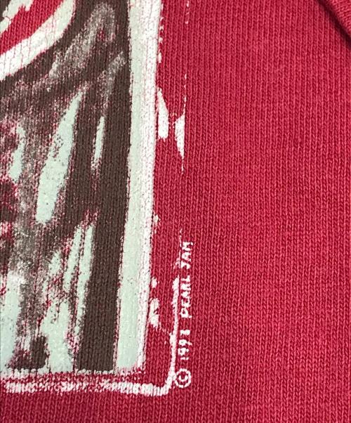 バンドTシャツ（バンドTシャツ）バンドTシャツ (バンドTシャツ) 90s PEARE JAM(パール・ジャム) バンドTシャツ レッド サイズ:XLの古着・服飾アイテム