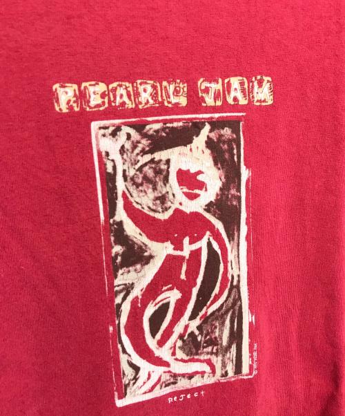 バンドTシャツ（バンドTシャツ）バンドTシャツ (バンドTシャツ) 90s PEARE JAM(パール・ジャム) バンドTシャツ レッド サイズ:XLの古着・服飾アイテム
