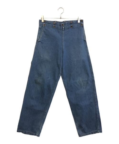 VINTAGE MILITARY（ヴィンテージ ミリタリー）VINTAGE MILITARY (ヴィンテージ ミリタリー) U'S NAVY セーラーパンツ インディゴ サイズ:表記なしの古着・服飾アイテム