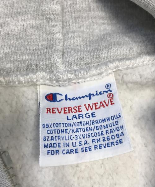 Champion（チャンピオン）Champion (チャンピオン) リバースウィーブジップパーカー グレー サイズ:LARGEの古着・服飾アイテム
