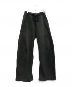 NVRFRGTネヴァーフォーゲット）の古着「3D Twisted Lounge Wide Pants」｜ブラック