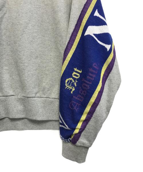 DISCOVERED（ディスカバード）DISCOVERED (ディスカバード) バックニットマフラードッキングスウェット グレー サイズ:3の古着・服飾アイテム