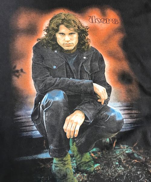 バンドTシャツ（バンドTシャツ）バンドTシャツ (バンドTシャツ) 90s Jim Morrison(ジムモリソン) バンドTシャツ ブラック サイズ:XLの古着・服飾アイテム